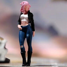 Load image into Gallery viewer, 1:64 Painted Figure Model Miniature Resin Diorama Sand Pinched Waist Girl Beauty Collection