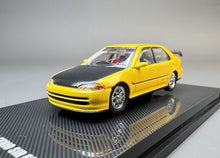 Load image into Gallery viewer, Hobby 1:64 Yellow Civic Ferio Sir EG9 Sedan Sports Model Diecast Metal Car New Collection
