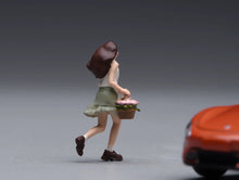 Load image into Gallery viewer, 1:64 Painted Figure Model Miniature Resin Diorama Toy Sand Running Girl Lady