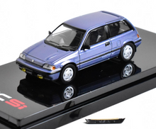 Load image into Gallery viewer, HobbyJapan 1:64 1984 Blue CIVIC Si E-AT Later Model Diecast Metal Car New Collection