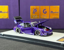 Load image into Gallery viewer, PGM 1:64 Purple RWB 993 Sports Open Model Diecast Metal Car New Collection