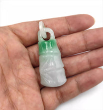 Load image into Gallery viewer, Nature Jade Bamboo Green Pendant Necklace Gift Jewelry charm Blessing Lucky c