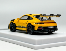 Load image into Gallery viewer, 1:64 LMLF Yellow 911 992 GT3 RS Racing Sports Model Diecast Metal Car New Collection