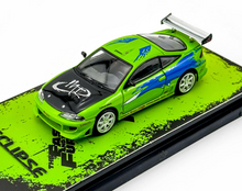Load image into Gallery viewer, Transcend 1:64 Green 1995 Eclipse GS FNF Sports Model Diecast Metal Car New Collection