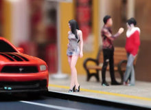 Load image into Gallery viewer, 1:64 Painted Figure Model Miniature Resin Diorama Sand Beauty Qipao Lady Girl