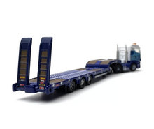Load image into Gallery viewer, 1:148 Blue Scania Highline Low Loader Trailer Truck Model Diecast Metal Car