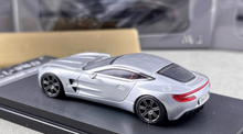 Load image into Gallery viewer, MJ 1:64 Silver One-77 V12 Coupe Super Racing Sport Model Diecast Metal Car New Collection