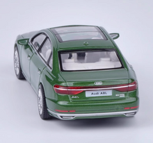 Load image into Gallery viewer, JKM 1:64 Green 2021 A8L Luxury Sedan Sports Model Diecast Metal Car New