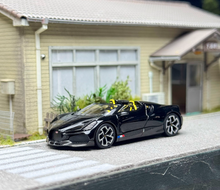 Load image into Gallery viewer, Minigt 1:64 Black W16 Mistral Convertible Sports Model Diecast Metal Car New Collection