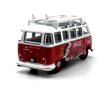 Load image into Gallery viewer, 1:76 VW Red T1 Mini Bus Van Camper Coke Model Diecast Metal Car New