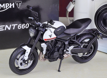 Load image into Gallery viewer, WELLY 1:12 2021 Trident 660 Sports Racing Model Diecast Metal Motorcycle