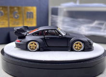 Load image into Gallery viewer, PGM 1:64 Matte Black RWB 993 Round Classic Sports Model Diecast Metal Car New Collection