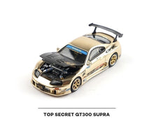 Load image into Gallery viewer, Poprace 1:64 Gold Supra GT300 Top Secret Sports Model Diecast Metal Car New Collection