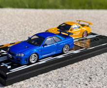 Load image into Gallery viewer, 1:64 JDM Comic Initial D RX7 FD GTR R34 Sports Model Diecast Metal Car New