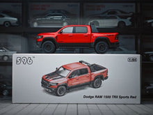 Load image into Gallery viewer, 1:64 596 Red Ram 1500 TRX Pickup Truck Sports Model Diecast Metal Car New Collection