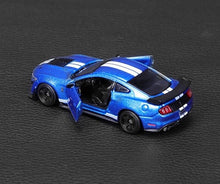 Load image into Gallery viewer, Bburago 1:64 Blue 2020 Ford Shelby GT500 Racing Sports Model Toy Diecast Metal Car