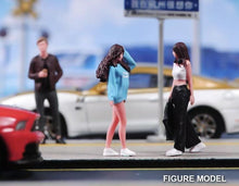 Load image into Gallery viewer, 1:64 Painted Figure Model Miniature Resin Diorama Sand Street Shopping Walking
