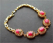 Load image into Gallery viewer, Nature Jade Beaded Bracelet Jewelry Blessing Lucky Fortune Gift for Her Red New