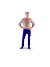 Load image into Gallery viewer, 1:64 Painted Figure Mini Model Miniature Resin Diorama Sand Bunny GIrl Man Shirt New