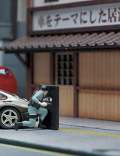 Load image into Gallery viewer, 1:64 Painted Figure Mini Model Toy Miniature Car Scenes Resin Police Man Shield