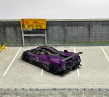 Load image into Gallery viewer, U2 1:64 Purple Zonda 760LH Super Racing Sports Model Diecast Resin Car Box