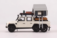 Load image into Gallery viewer, GCD 1:64 White ORV Defender 6x6 Camper Tent SUV Model Diecast Metal Car New