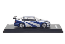 Load image into Gallery viewer, AR 1:64 Silver Blue NFS M3 GTR E46 Coupe Sports Model Diecast Metal Car BN