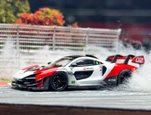 Load image into Gallery viewer, CM 1:64 White Red Senna GTR Racing Sports Model Diecast Metal Car New Collection