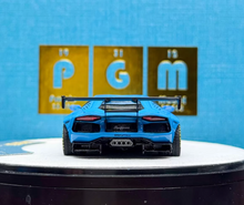 Load image into Gallery viewer, PGM 1:64 Blue Aventador LP700-4 LB Round Sports Model Diecast Metal Car New Collection