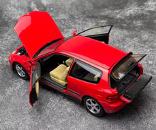 Load image into Gallery viewer, LCD 1:18 Red JDM Civic EG6 SIR Hatchback Sports Model Diecast Metal Car New