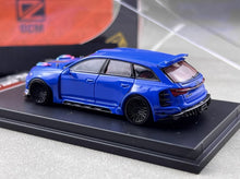 Load image into Gallery viewer, DCM 1:64 Blue RS6 2NCS Wagon Widebody Kit Sports Model Diecast Metal Car New Collection