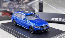 Load image into Gallery viewer, DCM 1:64 Blue C63S AMG S205 Wagon Touring Sports Model Diecast Metal Car New Collection