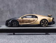 Load image into Gallery viewer, HH 1:64 Black Gold Chiron Super Sports Model Diecast Resin Car New Collection