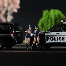 Load image into Gallery viewer, 1:64 Painted Unpainted Figure Model Miniature Resin Diorama Woman Policeman Lady New
