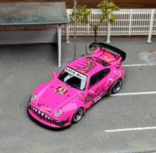 Load image into Gallery viewer, Flame 1:64 Pink Dinosaur #43 RWB 993 Sports Model Diecast Metal Car New Collection