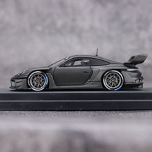 Load image into Gallery viewer, HKM 1:64 Black Carbon 911 GT3 R 992 Rennsport Sports Model Diecast Metal Car