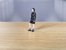 Load image into Gallery viewer, 1:64 Painted Figure Model Miniature Resin Diorama Sand Sporty Cool Girl in Black