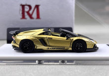 Load image into Gallery viewer, RM 1:64 Gold Aventador LP700-4 LBWK Sports Model Diecast Metal Car New Collection