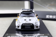 Load image into Gallery viewer, MC 1:64 White GTR R35 LBWK RR #23 Racing Sports Model Diecast Metal Car New Collection
