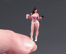 Load image into Gallery viewer, 1:64 Painted Figure Model Miniature Resin Diorama Sand Toy Pink Top Sexy Beauty