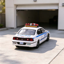 Load image into Gallery viewer, 596 1:64 White State Police Impala Sedan Sports Model Diecast Metal Car New Collection