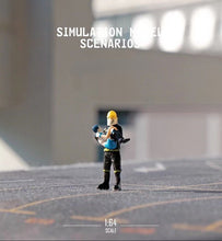 Load image into Gallery viewer, 1:64 Painted Figure Mini Model Miniature Resin Diorama Firefighter Rescue Girl