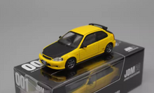 Load image into Gallery viewer, JDM64 1:64 Yellow Carbon Civic Type R EK9 Sports Model Diecast Metal Car New Collection