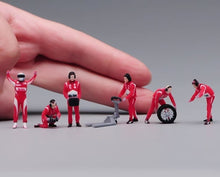 Load image into Gallery viewer, 1:64 Painted Figure Model Miniature Resin Diorama Sand Formula 1 Racing Racer