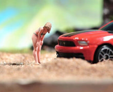 Load image into Gallery viewer, 1:64 Painted Figure Model Miniature Resin Diorama Sand Toy Bent Girl Lady Bikini