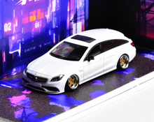 Load image into Gallery viewer, MJ 1:64 HEC White Black CLS 63 VIP Wagon Sports Model Diecast Metal Car New Collection
