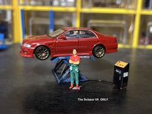 Load image into Gallery viewer, 1:64 Painted Figure Model Miniature Resin Sand Scissor Lift Lifting Machine Toy Collection