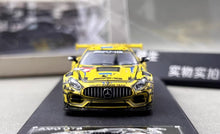 Load image into Gallery viewer, RM 1:64 Yellow AMG GTS Coupe Sports Model Diecast Metal Car New Collection