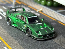 Load image into Gallery viewer, DK 1:64 HEC Green F40 LBWK Racing Sports Model Diecast Metal Car New Collection