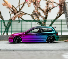 Load image into Gallery viewer, SW 1:64 JDM Purple EG6 Civic SIR Hatchback Sport Model Diecast Metal Car New Collection